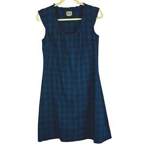 Converse One Star cap sleeve dress Sz XS plaid pattern